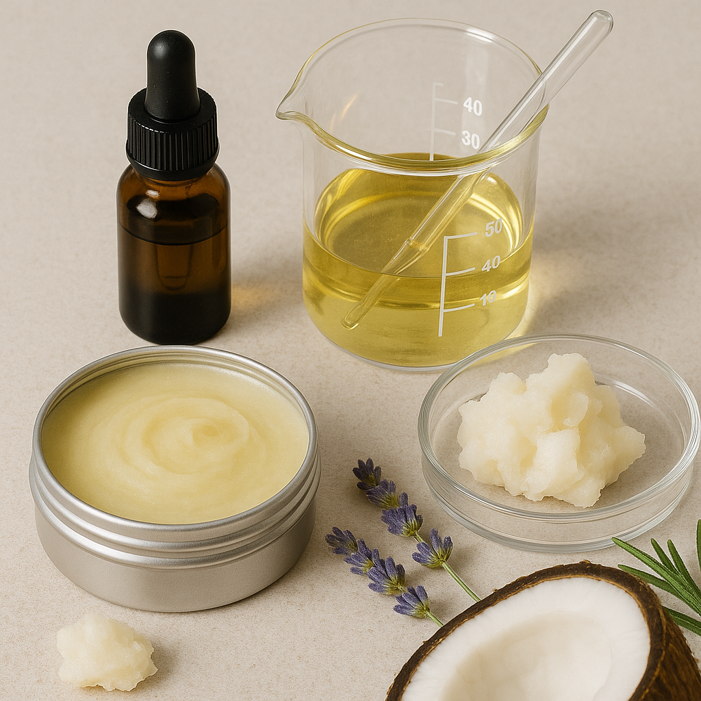 Organic tallow balm made from rendered beef tallow and essential oils.