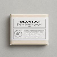 Organic Tallow Soap | French Lavender, Lemongrass & Bergamot