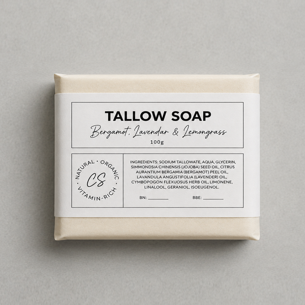 Organic Tallow Soap | French Lavender, Lemongrass & Bergamot