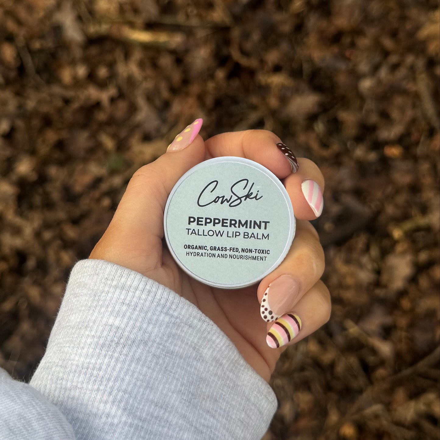 Organic, Grass-Fed Tallow Lip Balm - Peppermint