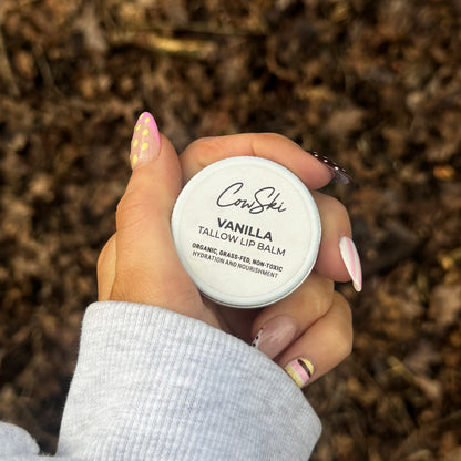 Organic, Grass-Fed Tallow Lip Balm - Vanilla